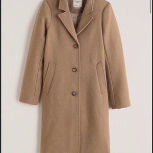 Abercrombie & Fitch Wool-Blend Dad Coat
